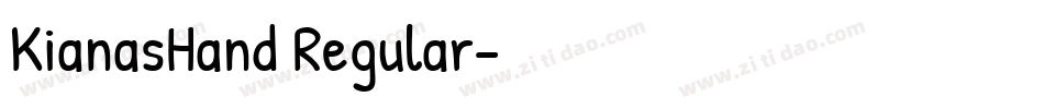 KianasHand Regular字体转换